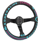 350mm Steering Wheel + Short Hub Adapter Kit For Mazda Miata RX-7 RX-8 MX-3 MX-6