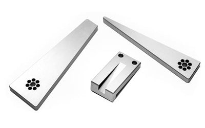 Arisaka Defense Optic Leveler Combo -  Three Piece Optic Leveling Tool -  Clear Anodized Aluminum Finish