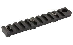 Arisaka Defense Rail Slider -  Picatinny Rail M-Lok -  3 Slot -  Fits M-LOK -  Integrated QD Mount -  Anodized Finish -  Black