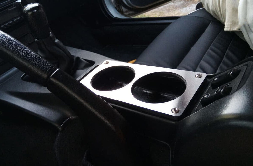 Stainless Steel Center Console Cup Holder Ash Tray Delete for 1989-1997 Mazda MX-5 Miata MK1
