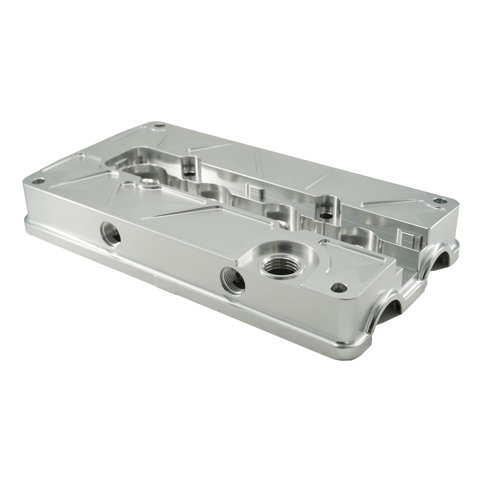 Billet B Series Vented Valve Cover Baffle B16 B18 AN10 For Honda Acura DOHC Vtec