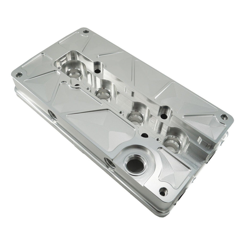 Billet B Series Vented Valve Cover Baffle B16 B18 AN10 For Honda Acura DOHC Vtec