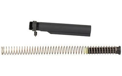 Bravo Company BCM MK2 Recoil Mitigation System |  Mod 1 |  8 Position Buffer Tube Complete Assembly |  Matte Finish |  Black |  Includes T1 Buffer |  M16A4 Rifle Action Spring |  MK2 Receiver Extension |  QD End Plate |  Castle Nut |  Fits AR Rifles