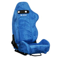 Miami Blue Universal Adjustable Black Luxury Racing SR3 Style Alcantara Seat