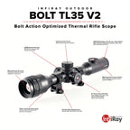 iRay Bolt TL35 V2 - 3-12 LPVO - Thermal Rifle Scope