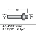 BOSCH 82816MC 1/4 In. Mortising Arbor (Router Bit)