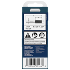 BOSCH 85242MC 1/2 In. x 1-1/2 In. Carbide-Tipped Double-Flute Straight Router Bit
