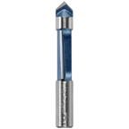 BOSCH 85245SMC 3/8 In. x 1 In. Carbide-Tipped Single-Flute Shear Angle Pilot Panel Router Bit