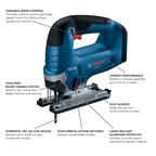 BOSCH GST18V-50N 18V Top-Handle Jig Saw (Bare Tool)