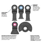 BOSCH OSL005C 5 pc. Starlock® Oscillating Multi-Tool Accessory Blade Set