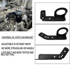Adjustable Universal 2 & 3 Port Oil Catch Can Aluminum Bracket Engine Mounting