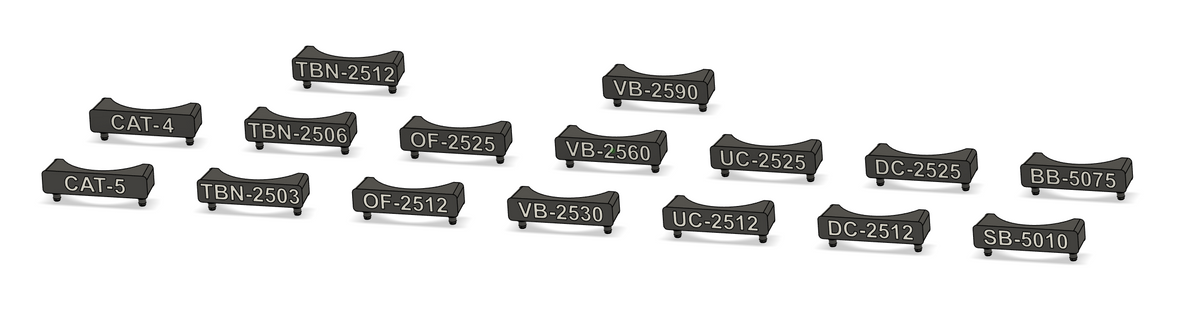 Cyclone Bits ID Label Set for Magnetic Tool Cups