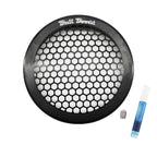Black Billet 4" Inch Turbo Inlet Guard Velocity Stack Adapter Bellmouth Intake Hex