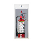 Fire Extinguisher Cabinet 5 lb White Durable Design