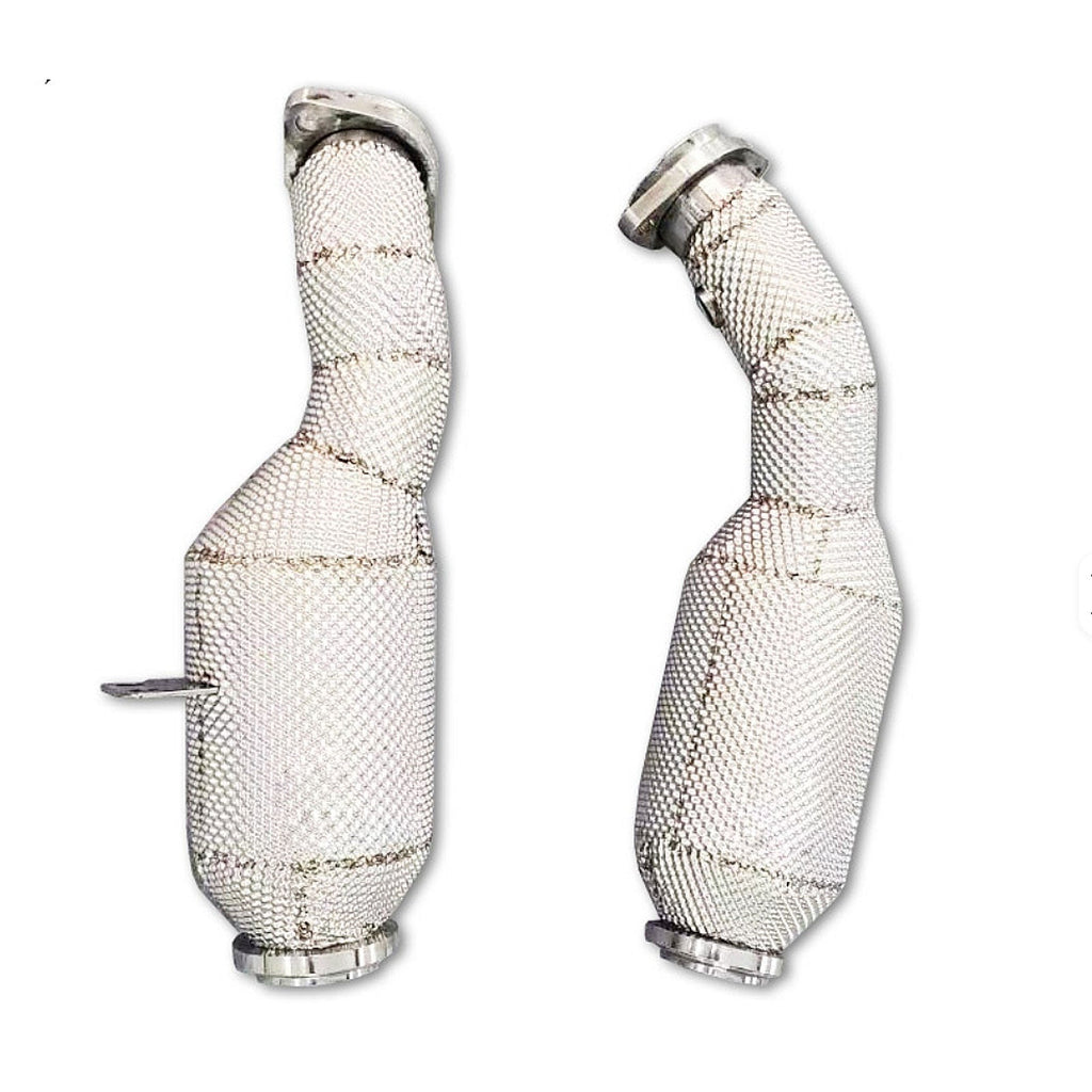 High Flow Catted Downpipe for Mercedes Benz C43 AMG 3.0T