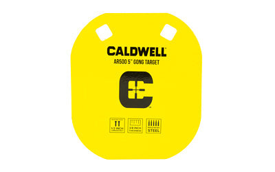 Caldwell AR500 |  Gong Target |  5" |  Steel |  Yellow