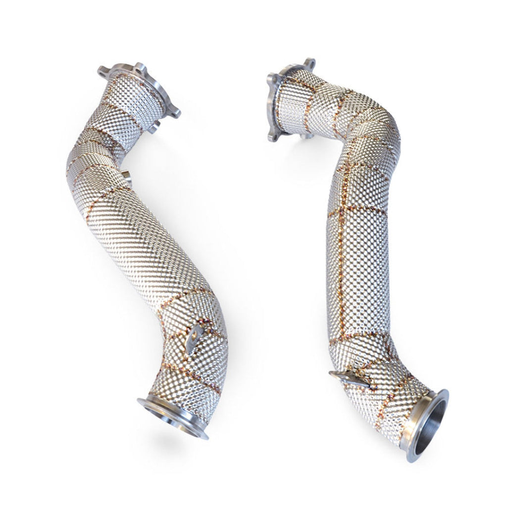 Catless Hi Flow Heat Shield Downpipes For McLaren 720s 4.0T
