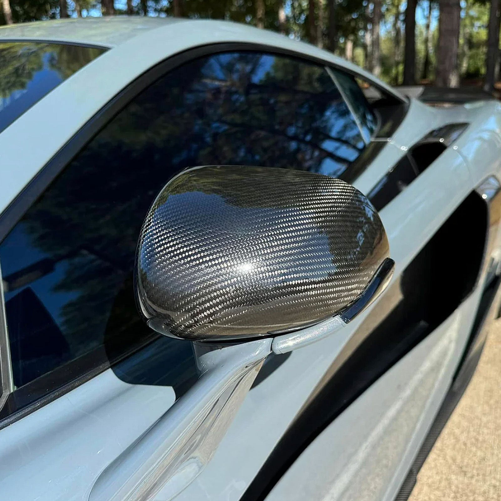 Forged Carbon Fiber Side Mirror Cover Caps for McLaren 540C 570S 570GT