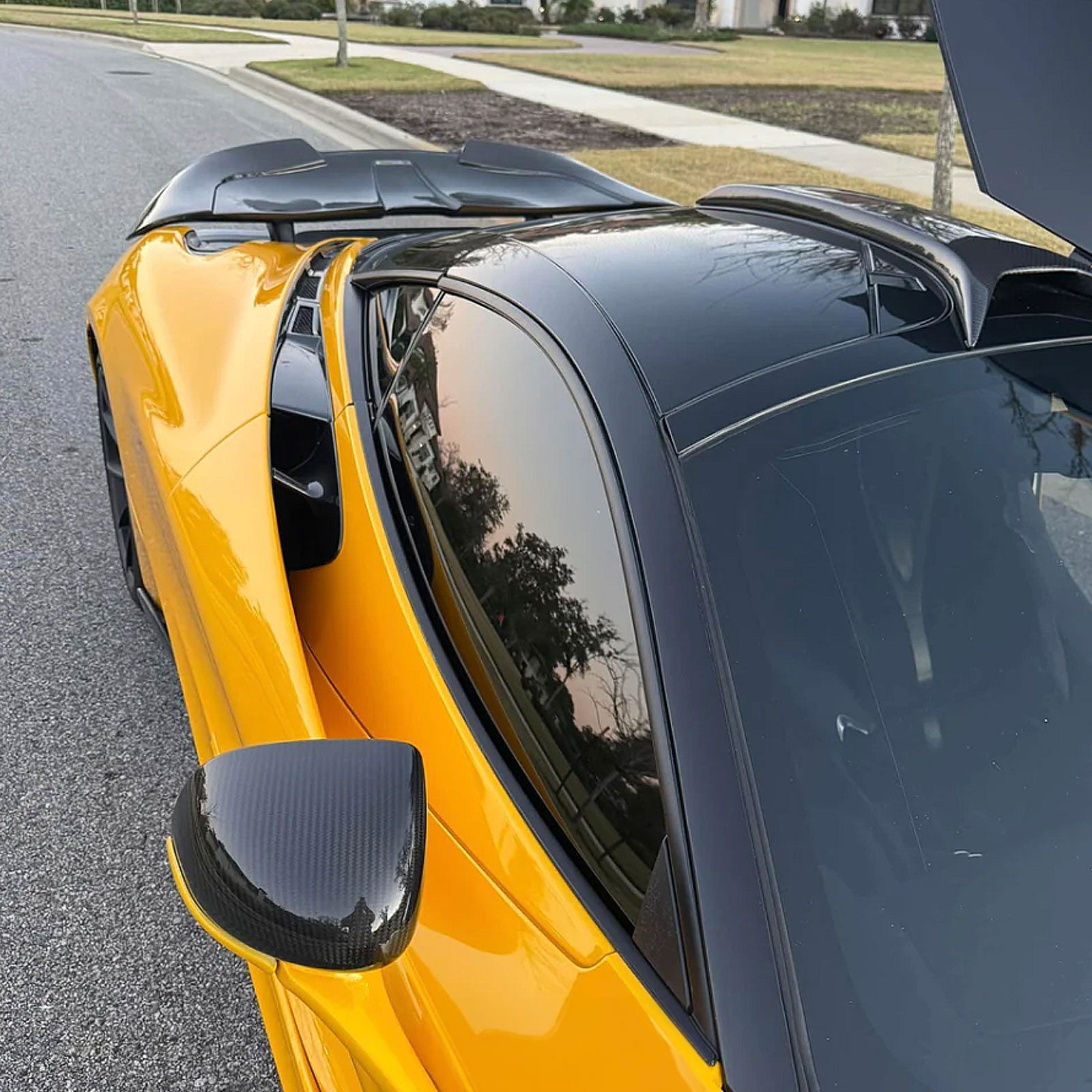 Forged Carbon Fiber Side Mirror Cover Caps for McLaren 540C 570S 570GT