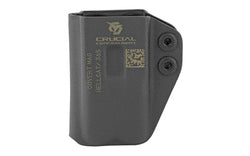 Crucial Concealment Covert Mag |  Inside Waistband Mag Pouch |  Ambidextrous |  Kydex |  Black |  Fits Springfield Hellcat/Sig Sauer P365 Magazines