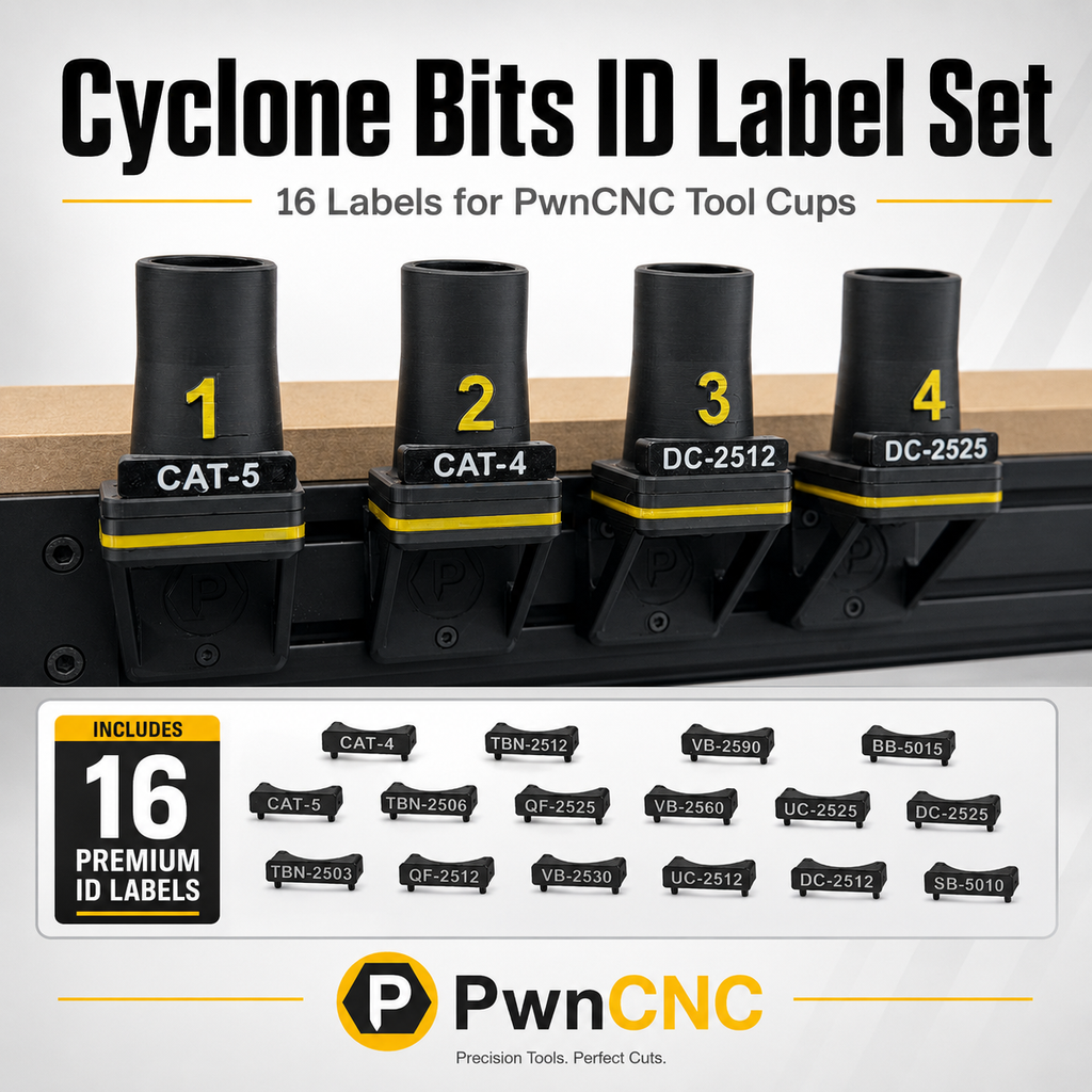 Cyclone Bits ID Label Set for Magnetic Tool Cups