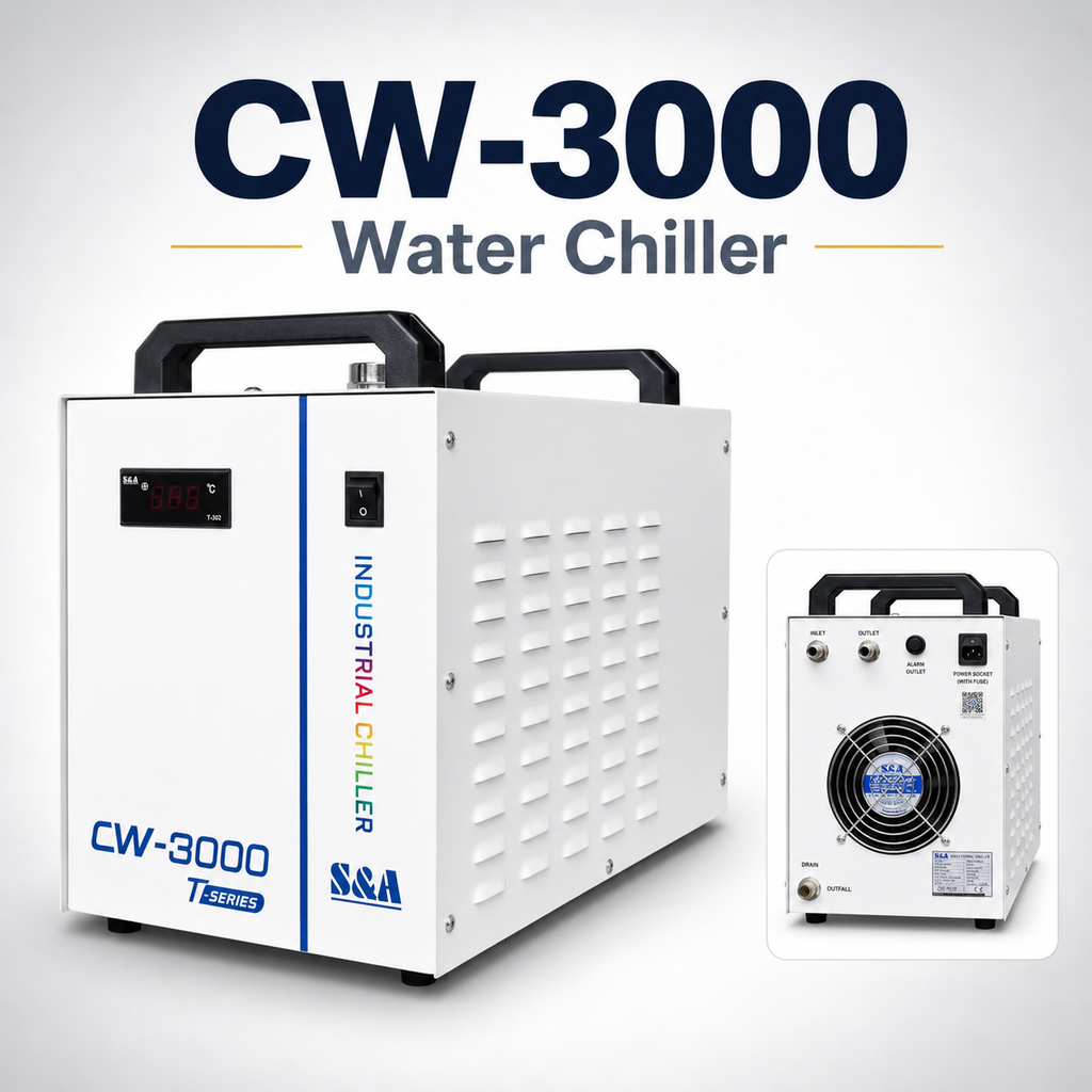 CW-3000 Water Chiller for PwnCNC Spindle Kits & Systems