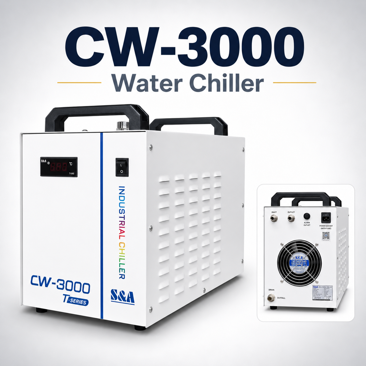 CW-3000 Water Chiller for PwnCNC Spindle Kits & Systems