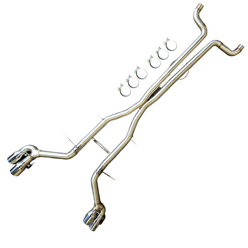 3” Polished Track Catback Exhaust for 2016-2024 Chevy Camaro SS/ZL1/LT1 6.2L V8