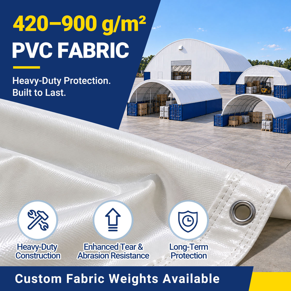 60'x40'x15' Double Truss Container Canopy Shelter
