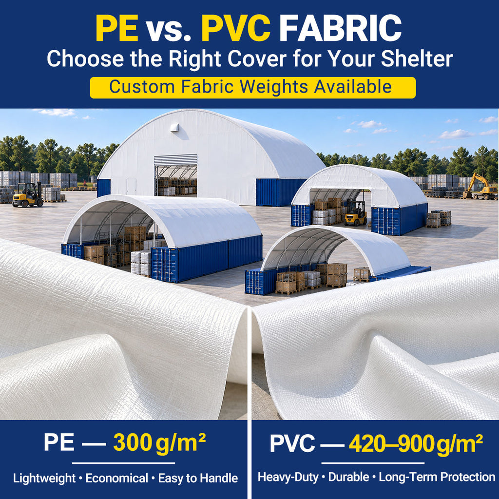 60'x40'x15' Double Truss Container Canopy Shelter