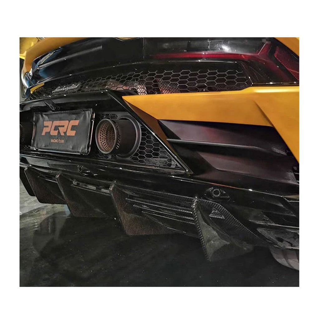 Aggressive Carbon Fiber Rear Diffuser V1 for Lamborghini Huracan EVO