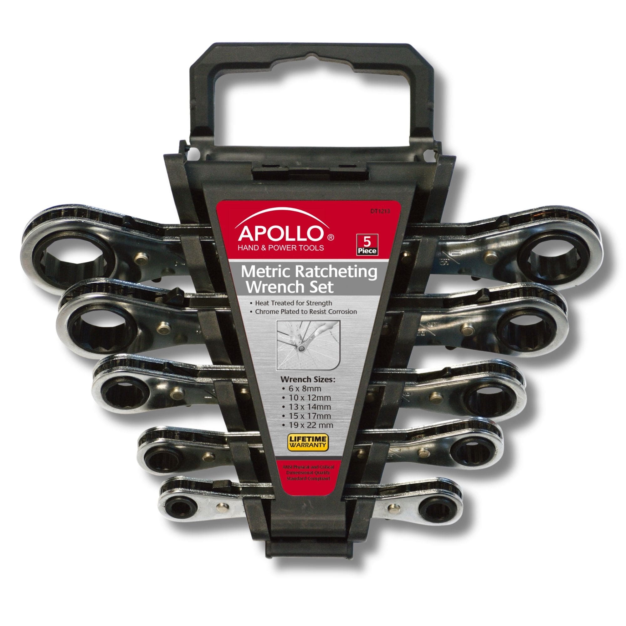 5 Ratcheting Wrenches - Metric - DT1213
