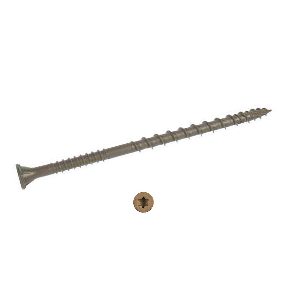 #10 x 2 1/2 Simpson Deck-Drive™ DSV WOOD Quik Guard® Coating Screw (T25 6-Lobe) Tan - Box (1750)