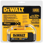 DEWALT DCB204 20V MAX* XR Lithium Ion Battery Pack