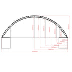 60'x40'x20' Double Truss Container Canopy Shelter