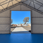 W50'xL100'xH23' Double Truss Storage Shelter