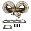 D Series AC PS Compatible T3 Turbo Manifold GSR D15 D16 For Honda Civic EG EK DC2 44mm