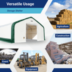 W20'xL33'xH16' Double Truss Storage Shelter