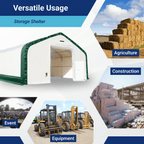 W30'xL60'xH20' Double Truss Storage Shelter