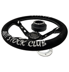 Short Hub Adapter + Suede Steering Wheel For 02-06 Mini Cooper E90