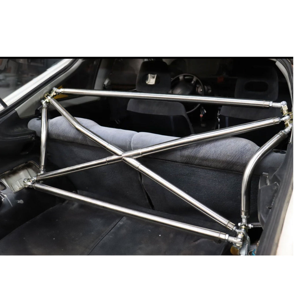 Polished Tubular Multipoint Crossbar X-Bar For Honda Civic EK9 EK4 EK3 1996-2000