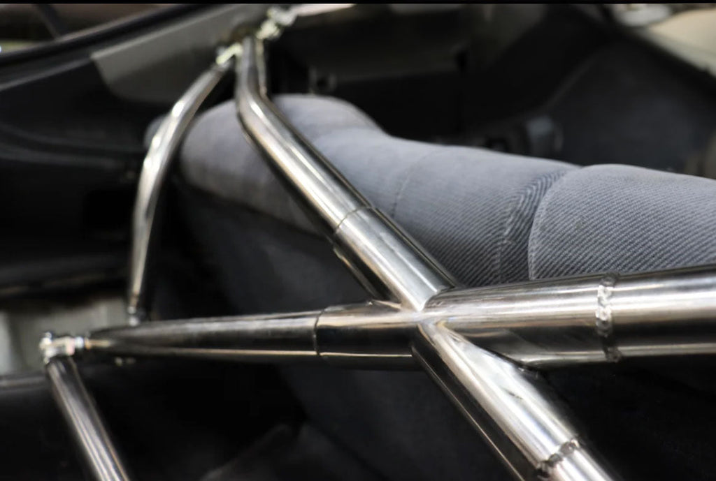 Polished Tubular Multipoint Crossbar X-Bar For Honda Civic EK9 EK4 EK3 1996-2000
