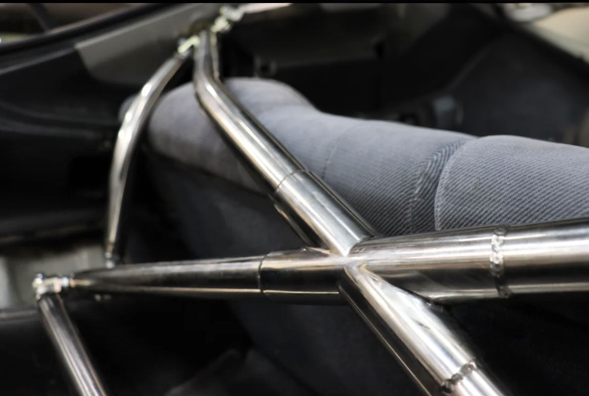 Polished Tubular Multipoint Crossbar X-Bar For Honda Civic EK9 EK4 EK3 1996-2000