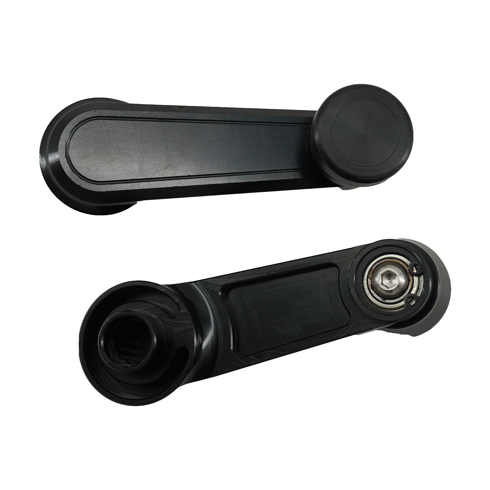 Silver Billet Window Crank Handle For Honda Acura Integra EK Del Sol K20 K24 B16 2PC