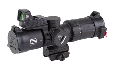 EOTECH Vudu Rifle Scope -  3-9X32mm -  HC-1 Reticle -  Second Focal Plane -  Matte Finish -  Black -  Includes Integrated Mount and EFLX Mini Reflex Red Dot Sight