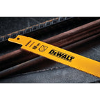 DEWALT DW4811 6 in. 18 TPI Straight Back Bi-Metal Reciprocating Blade (5 Pk)