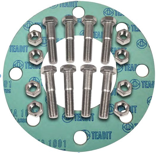 4 x 3 x 1/16 in. Non-Asbestos, Carbon Steel 150# Nut, Bolt and Gasket Kit