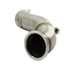 D Series Tear Drop Hood Exit Up Pipe Dump Tube For Top Mount Turbo Manifold Outlet