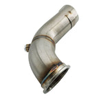 D Series Tear Drop Hood Exit Up Pipe Dump Tube For Top Mount Turbo Manifold Outlet
