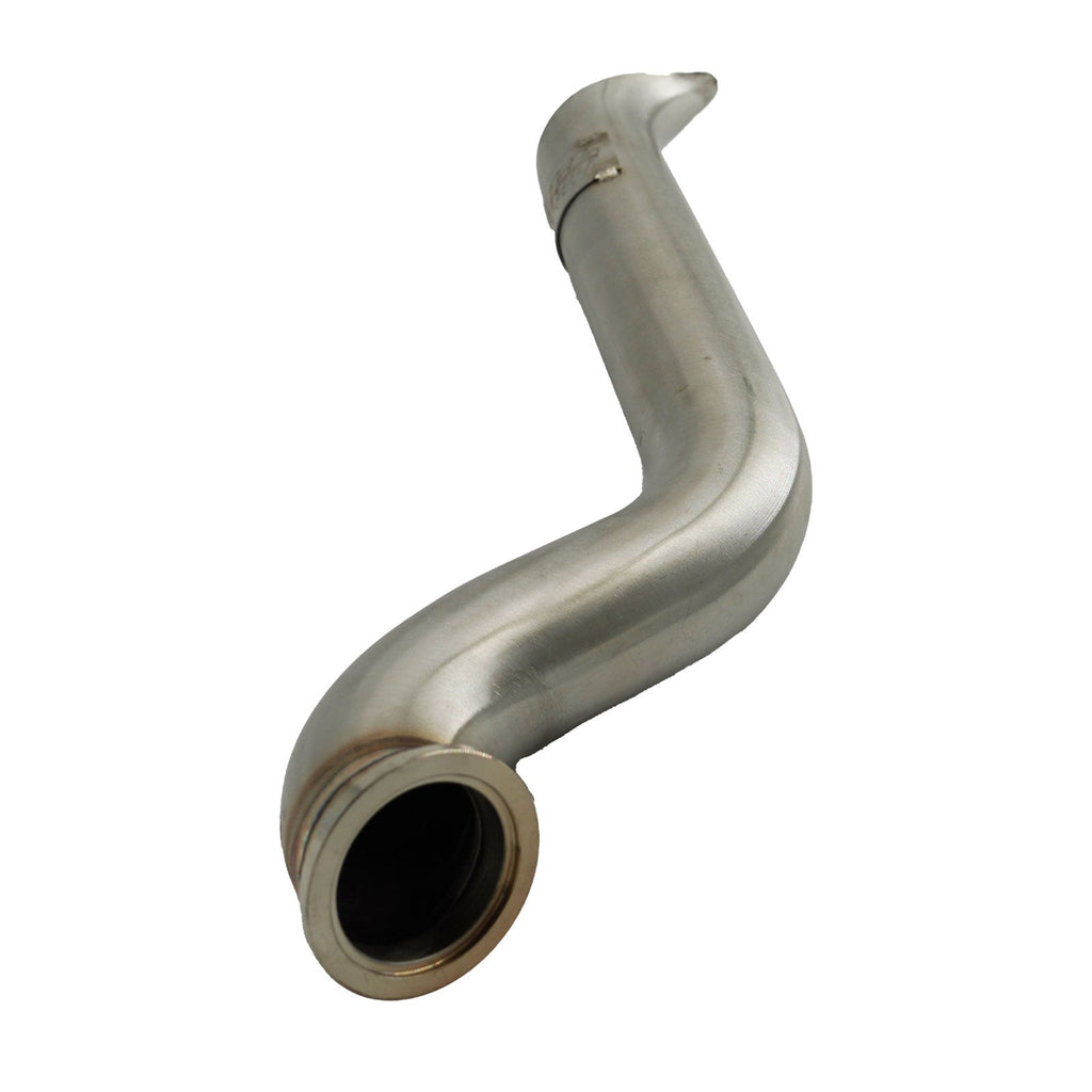 D Series Tear Drop Hood Exit Up Pipe Dump Tube For Top Mount Turbo Manifold Outlet
